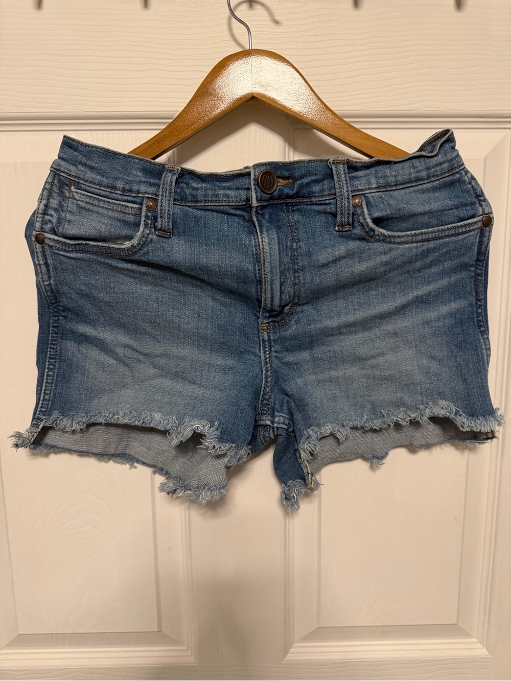 Wrangler Women's Distressed Denim Cutoff Shorts - Blue